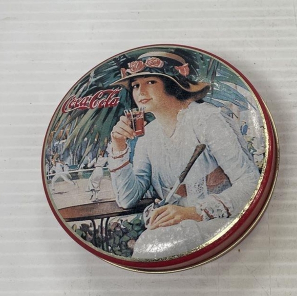 2 Rare Vintage Coca-Cola small  Tins  pre-owned. A free gift included !✨️ - Picture 3 of 10